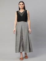 Thumbnail for Ahalyaa Women Black Crepe Printed Top Palazzo Set - Distacart