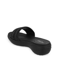 Thumbnail for Metro Women Textured Wedge Heel Sandals