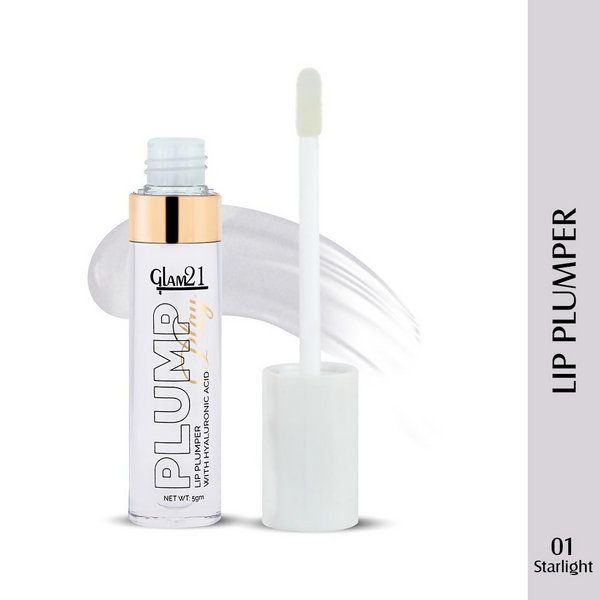Glam21 Lip Plump Play Lip Plumper With Hyaluronic Acid - 01 Starlight - Distacart