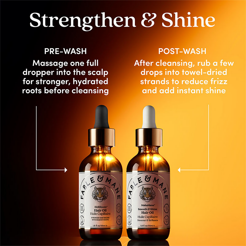 Fable & Mane HoliRoots Oil To Strengthen Roots and Thicken Hair