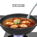 Thumbnail for Hawkins Futura Cast Iron Nonstick Kadai with Glass Lid - Black (CIK15G)