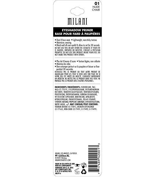 Milani Eyeshadow Primer - Nude Chair - Distacart