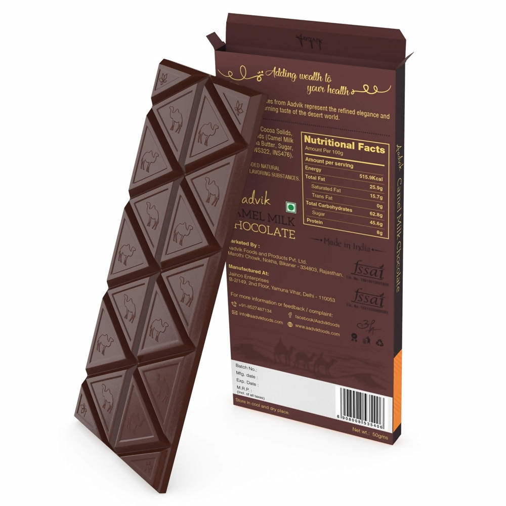 Aadvik Camel Milk Chocolate With Dates - Distacart