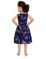 Thumbnail for Asmaani Kids Party Wear Stylish Dresses, Perfect for Parties, Functions & Vacations - Navy Blue