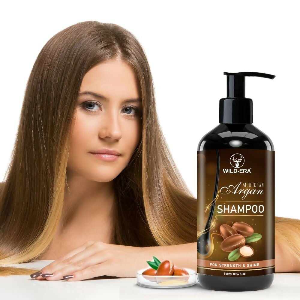 Wildera Moroccan Argan Shampoo with Moroccan Argan Oil to Nourish Dull, Dry & Frizzy Hair - Distacart