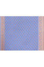 Thumbnail for Joban Fashion Dusty Blue Crepe Chiffon Pure Handloom Banarasi Silk Saree