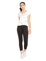 Thumbnail for Asmaani Black color Hosiery Lower with Two Side Pockets and Tapped