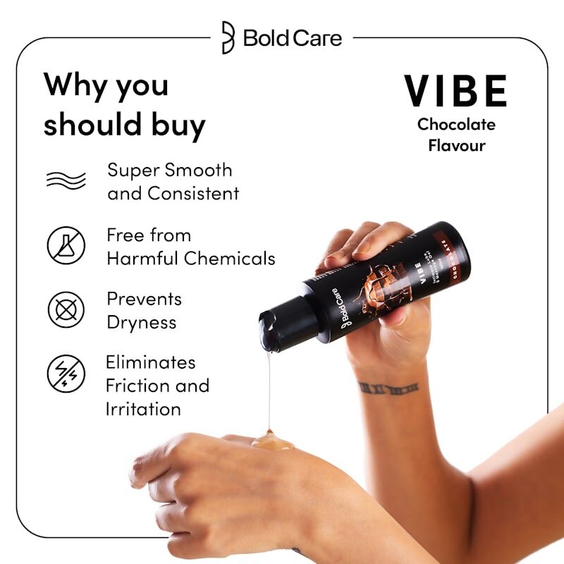 Bold Care Vibe Chocolate Flavor Massage Gel - Distacart