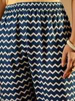 Thumbnail for Indo Era Ethnic Motifs Printed Thread Work Pure Cotton Kurta with Trousers & Dupatta