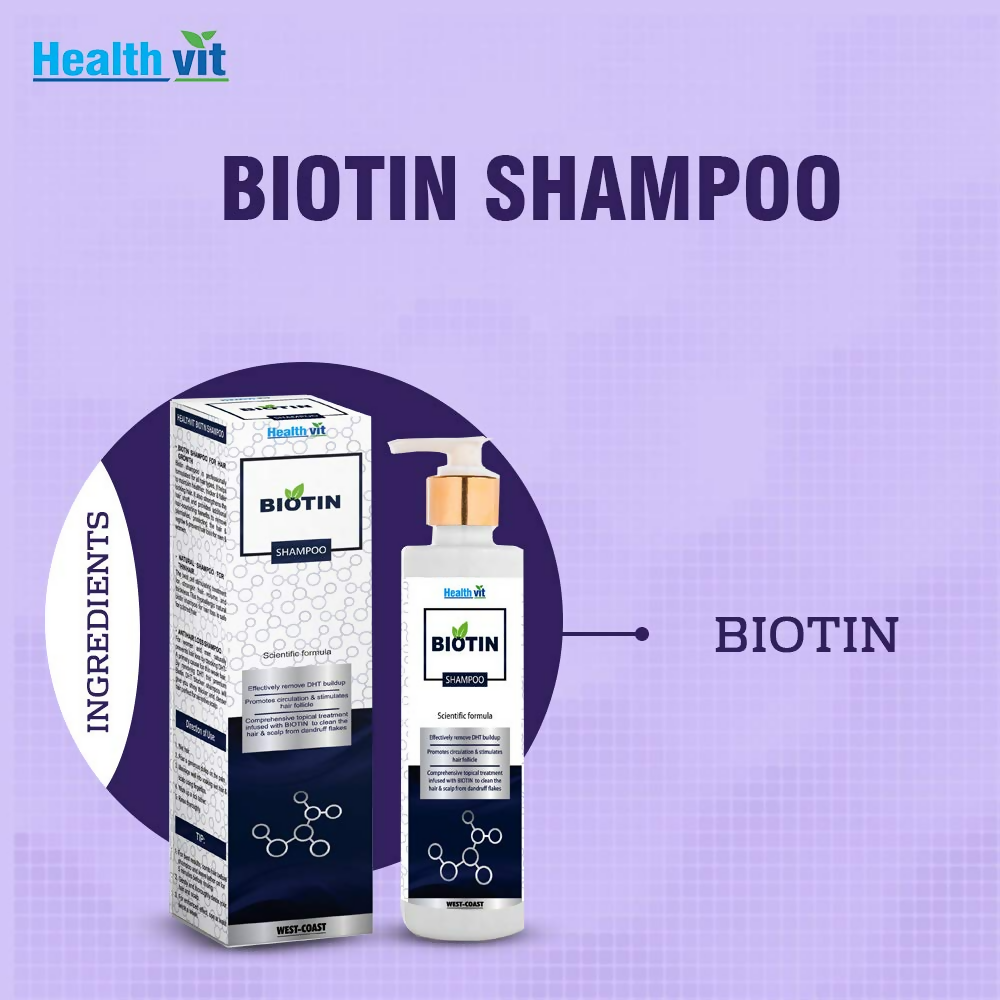 Healthvit Biotin Hair Growth Shampoo - Distacart