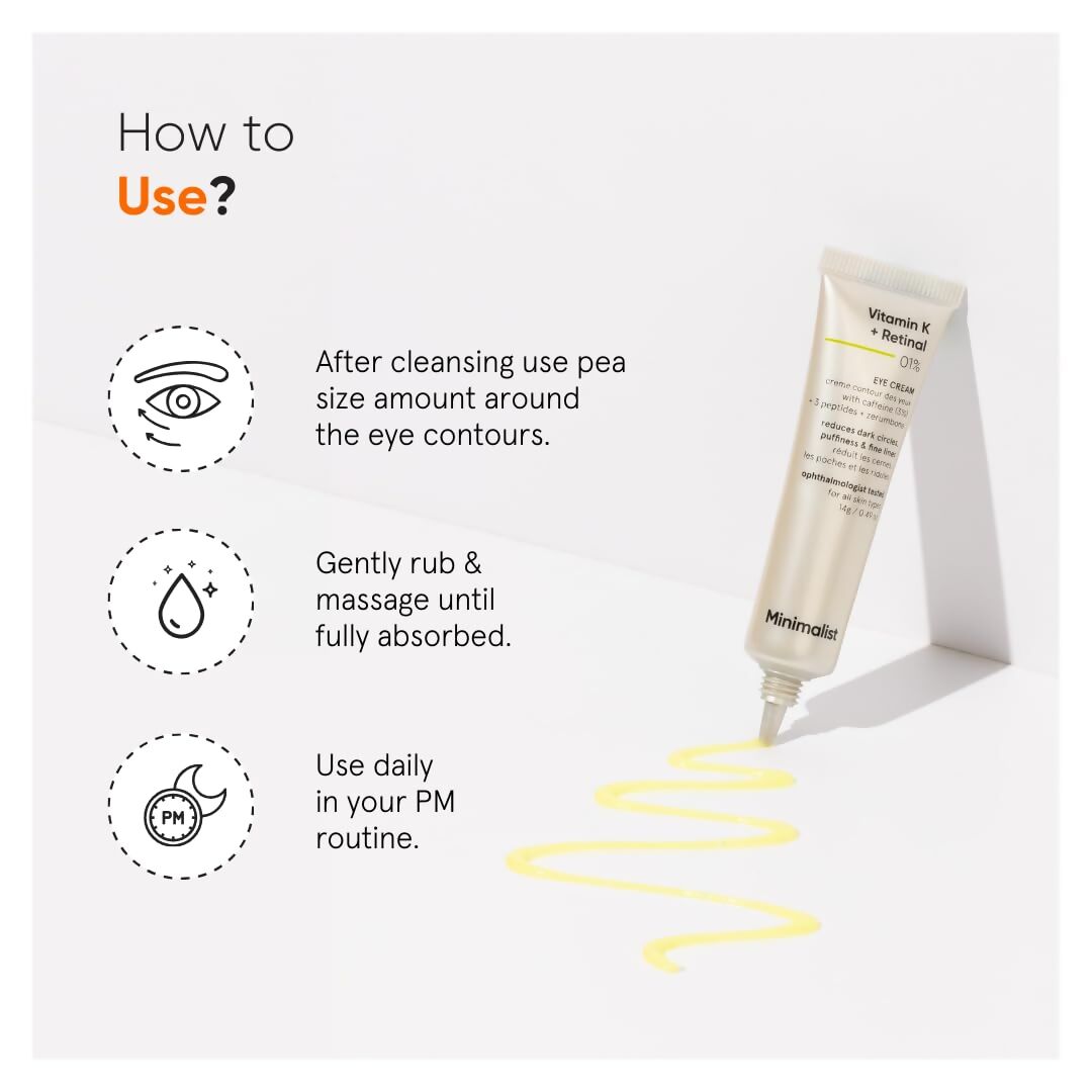 Minimalist Vitamin K + Retinal 1% Eye Cream - Distacart