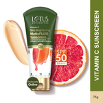Thumbnail for Lotus Botanicals 100x Vitamin C Matte Fluid Sunscreen, Sun Protect & Skin Brightening, SPF 50, PA+++ - Distacart