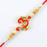 Thumbnail for Auspicious Om Pearl Rakhi & Cashew Jar