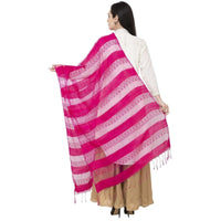 Thumbnail for A R SILK Payal Plan Regular Dupatta Rani Color Dupatta or Chunni