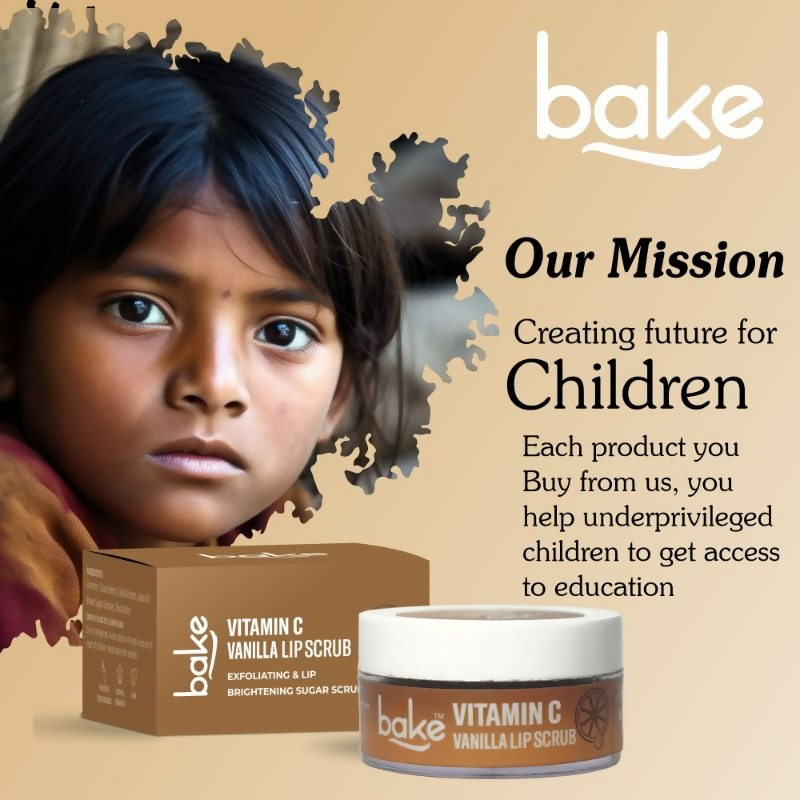 Bake Vitamin C Vanilla Lip Exfoliating & Lightening Scrub - Distacart