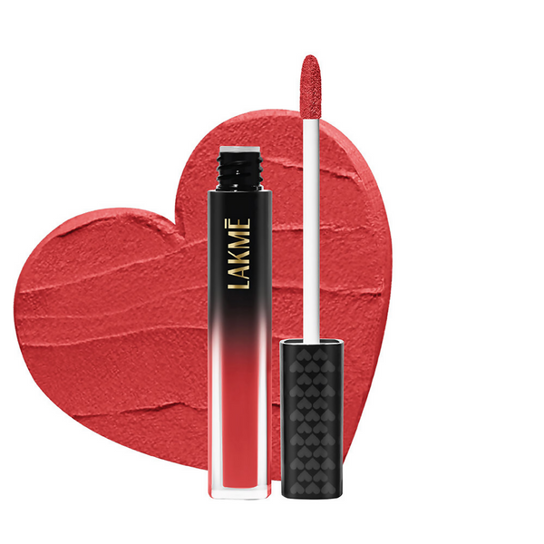 Lakme Xtraordin-Airy Velvet Matte Lip Mousse - Rebound Red - Distacart