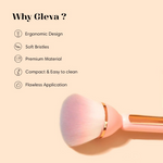 Thumbnail for Gleva Multipurpose Professional Powder & Blush Cheek Brush - Pink - Distacart