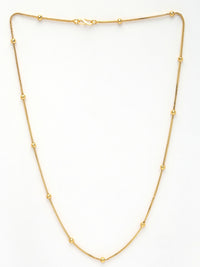 Thumbnail for NVR Women's Set of 2 Silver & Gold Rhodium-Plated Minimal Chain