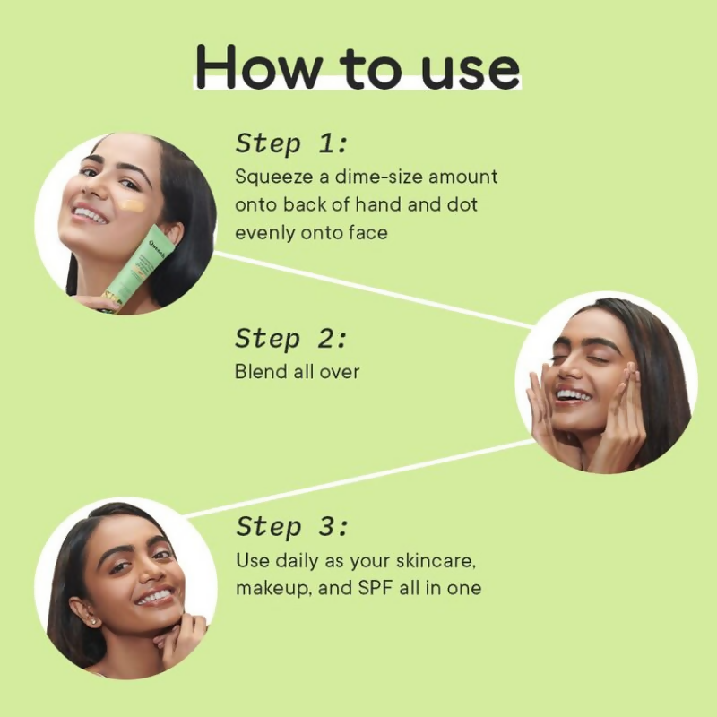 Quench Vitamin E Tinted SPF 50 Sunscreen PA+++ with both Mineral & Chemical Actives (Light) - Distacart