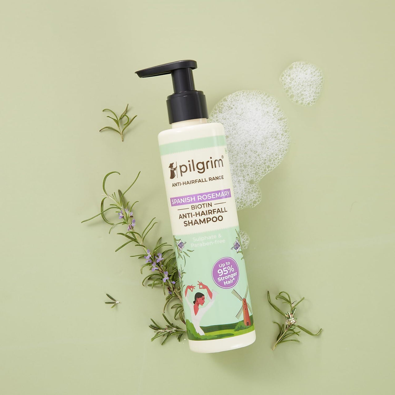 Pilgrim Spanish Rosemary Anti-Hairfall Shampoo (GTM) - Distacart
