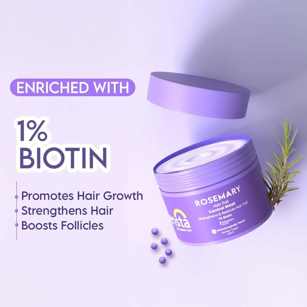 Clensta Rosemary Hair Fall Control Mask - Distacart