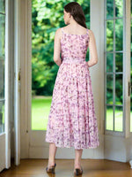 Thumbnail for Souchii Floral Chiffon Dress