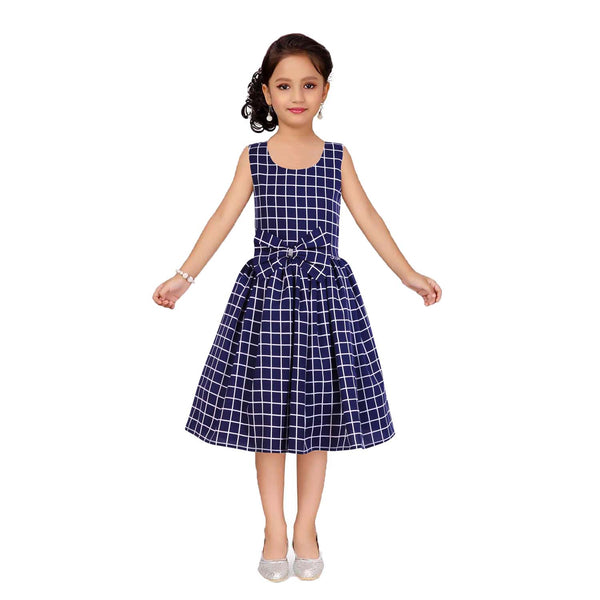 Asmaani Kids Party Wear Stylish Dresses, Perfect for Parties, Functions & Vacations - Navy Blue