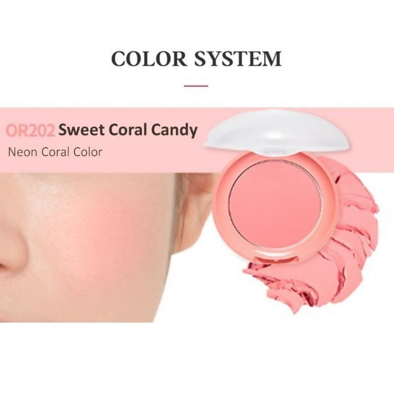 Etude House Lovely Cookie Pressed Powder Blush - Sweet Coral - Distacart