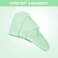 Thumbnail for Nykaa Naturals Microfiber Hair Wrap for Frizz Free & Shiny Hair - Green - Distacart