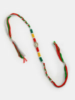 Thumbnail for NVR Women & Men Set of 4 Multicolor Artificial stone and beads Rakhi With Roli Chawal - Distacart