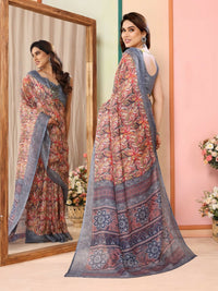Thumbnail for Partywear Designer Grey Kota Doriya Fancy Saree - Dyuti