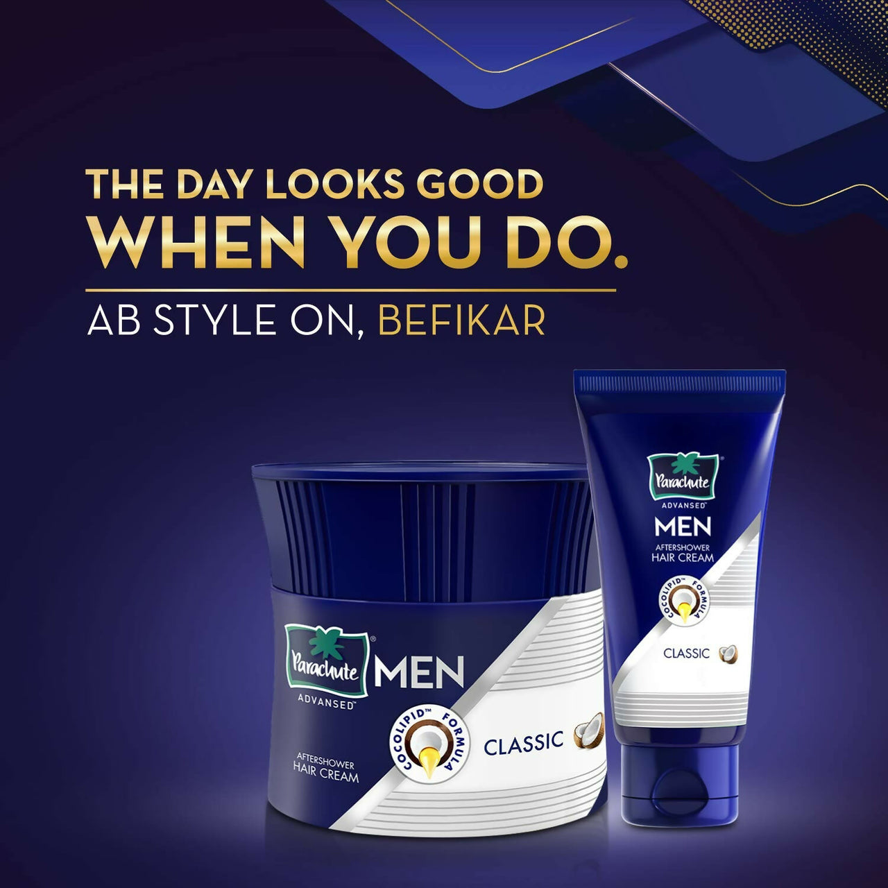 Parachute Hair Cream After Shower For Men - Classic - Distacart