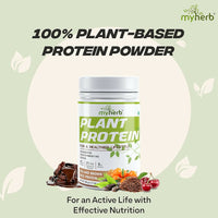 Thumbnail for Myherb Plant Protein Powder, Pea And Brown Rice Protein Powder - Chocolate Flavour