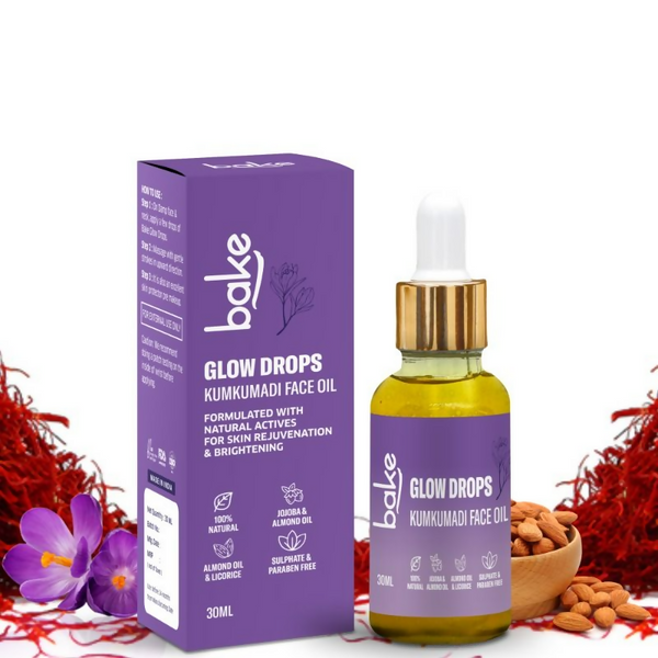 Bake Kumkumadi Face Oil For Brightening & Glowing Skin - Distacart