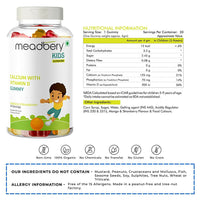 Thumbnail for Meadbery Kids Calcium With Vitamin D Gummy - Distacart