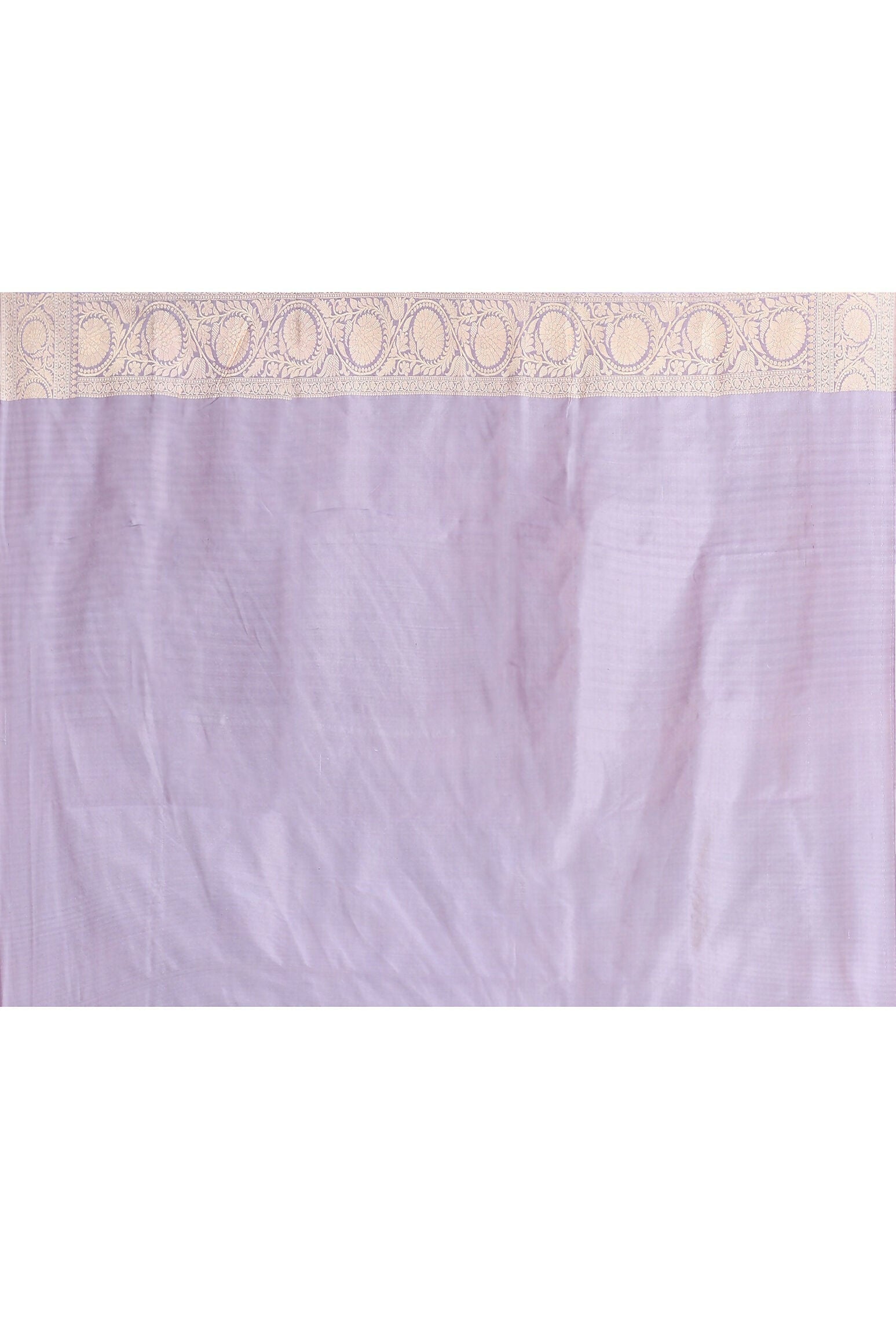 Joban Fashion Pea Green Pure Katan Pure Handloom Banarasi Silk Saree