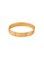 Thumbnail for NVR Women's Set of 4 Gold-Plated Traditional Daily Use Bangles - Distacart