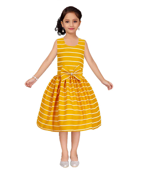 Asmaani Kids Party Wear Stylish Dresses, Perfect for Parties, Functions & Vacations - Yellow