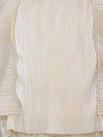 Thumbnail for Lil Drama Glam Up Girls Beige Party Top and Pant Set