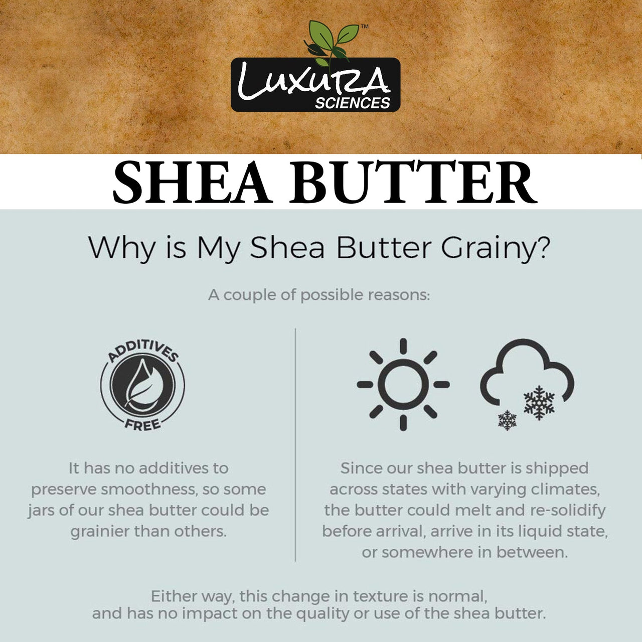 Luxura Sciences African Raw Shea Butter Unrefined Organic Ivory for Skin and Body - Distacart