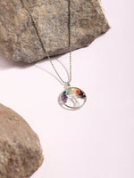 Thumbnail for Women's Silver-Toned Blue Silver-Plated Handcrafted Chain - Ruby Raang - Distacart