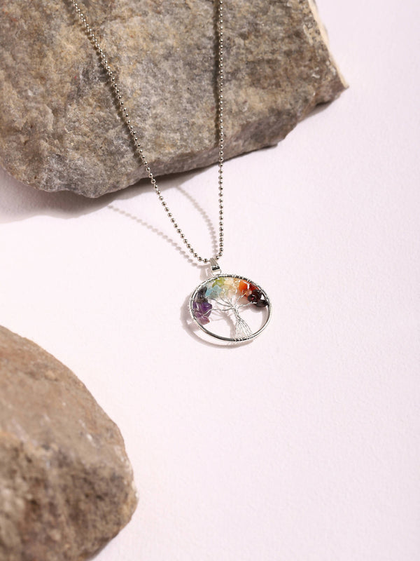 Women's Silver-Toned Blue Silver-Plated Handcrafted Chain - Ruby Raang - Distacart