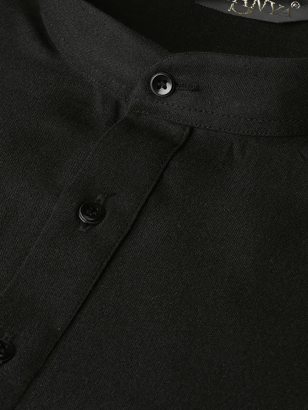 Sojanya Men Black Solid Straight Kurta - Distacart