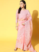 Thumbnail for Mitera Ethnic Motifs Saree with Embroidered Border - Distacart