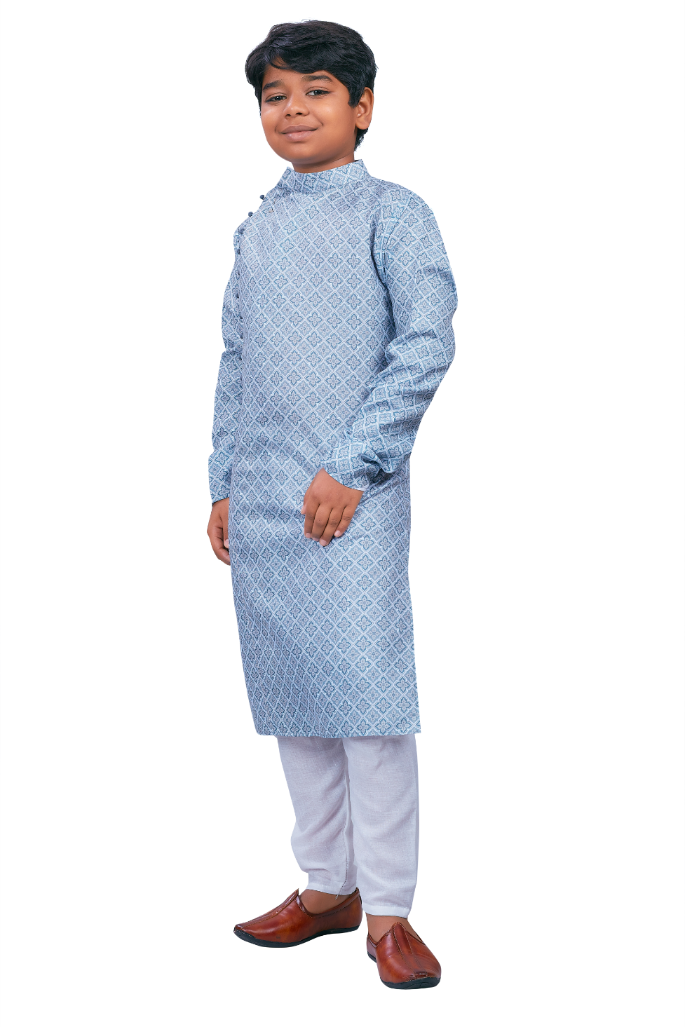 DEIANA'S Casual Designer Kurta Pyjama Set For Boys And kids (Sky Blue Blue) - Distacart