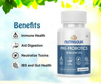 Thumbnail for Nutrisouk Pre-Probiotics 20 Billion CFU Capsules - Distacart