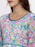 Thumbnail for Souchii Multicoloured Printed Maxi Dress - Distacart