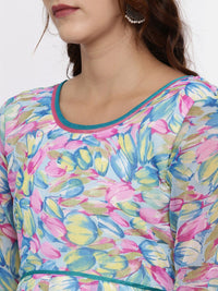 Thumbnail for Souchii Multicoloured Printed Maxi Dress - Distacart