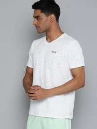 Thumbnail for HRX by Hrithik Roshan Men Brand Logo Printed V-Neck Rapid-Dry Sports T-shirt - Distacart
