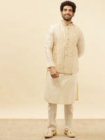Thumbnail for Manyavar Regular Kurta and Churidar With Nehru Jacket - Distacart